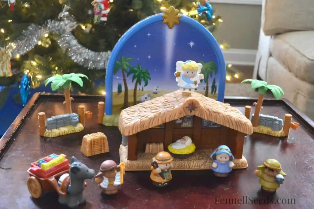 Nativity Set Advent Toy