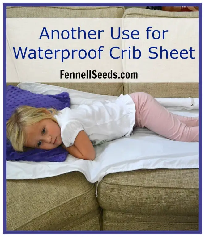 Another Use for Waterproof Crib Sheet