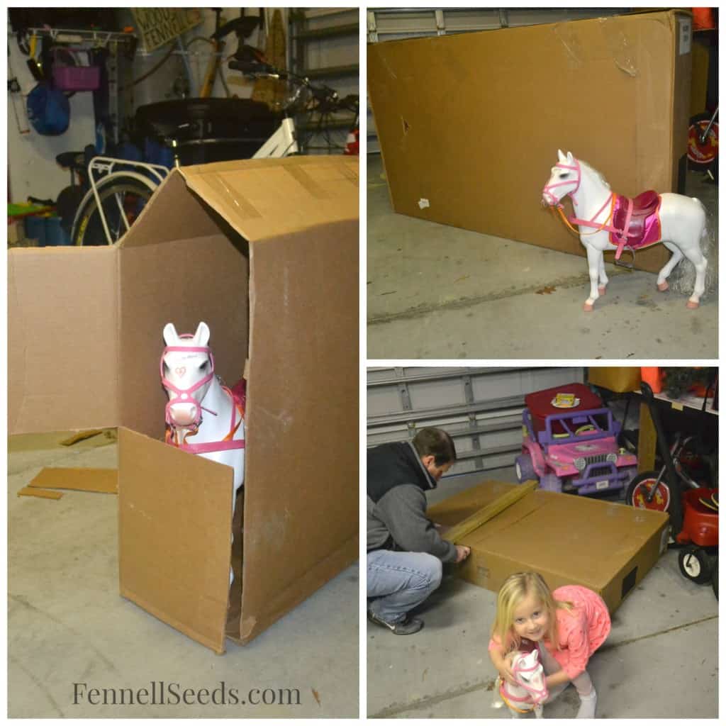 DIY Cardboard Box Stable