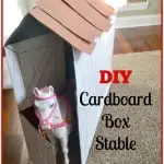 DIY Cardboard Box Horse Stable