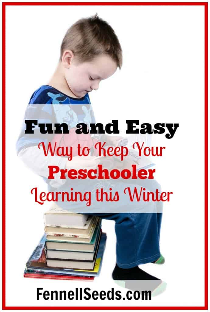 Fun and Easy Way to Keep Your Preschooler Learning this Winter