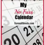 My No-Fuss Calendar for 2016
