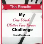 1 Week Clutter Free Room Challenge – Results