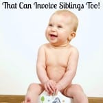 The Best Potty Training Tip that Can Involve Siblings Too!