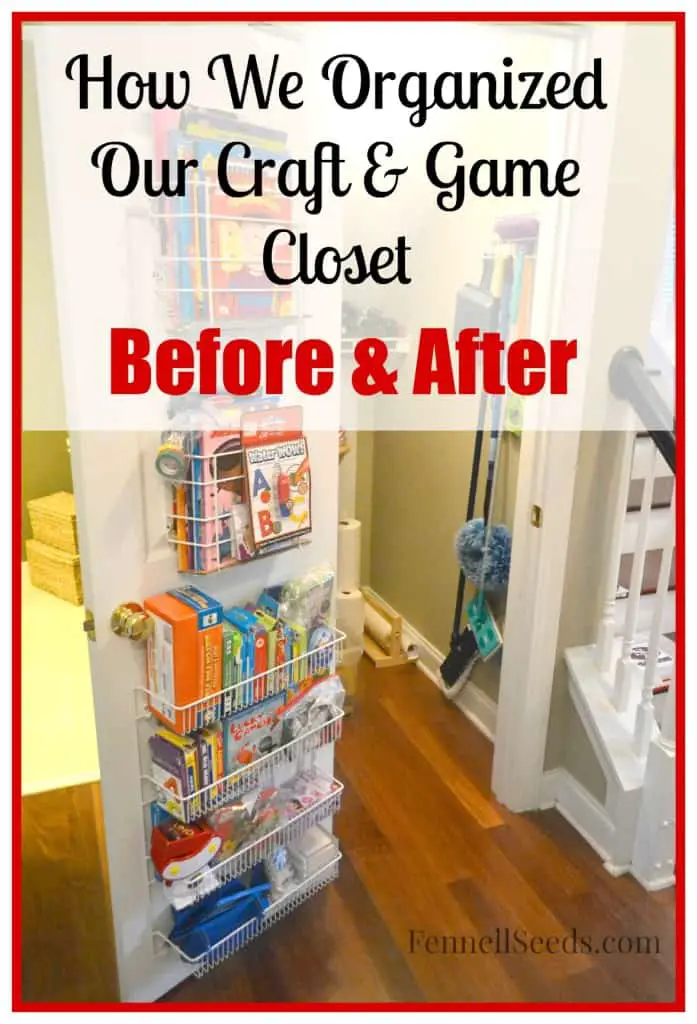 Craft Closet Organized - Before and After Photos - Fennell Seeds