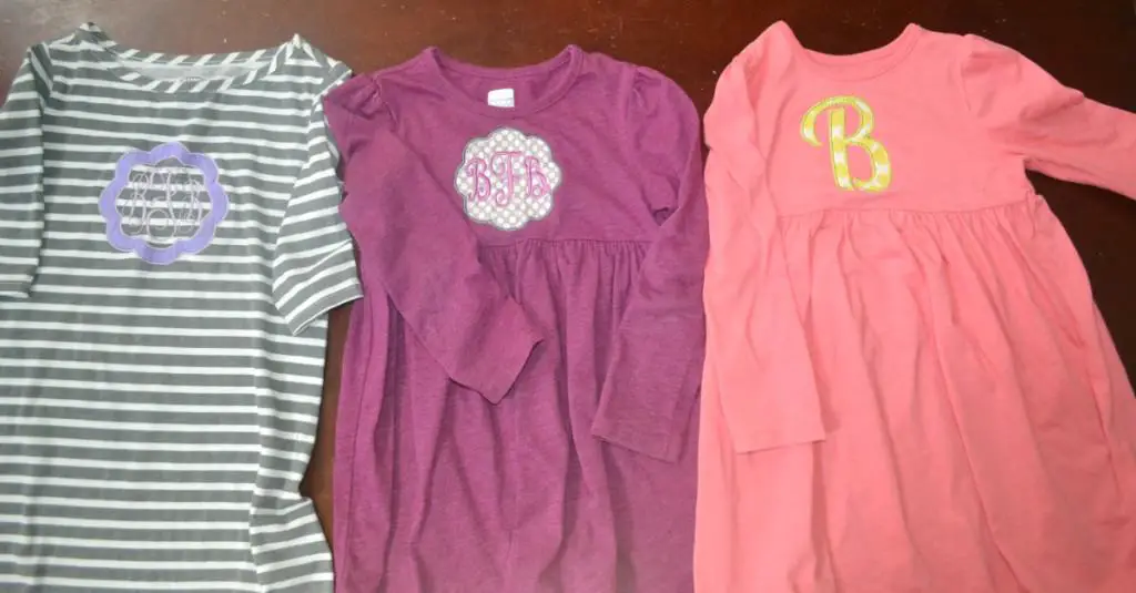 I love finding inexpensive dresses and making them unique. Here are a few that I have found at Old Navy and personalized them for my daughter.