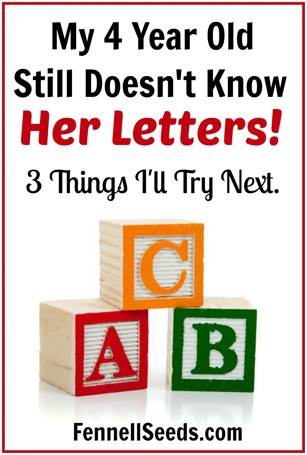 Should my 4 year old know his ABC?