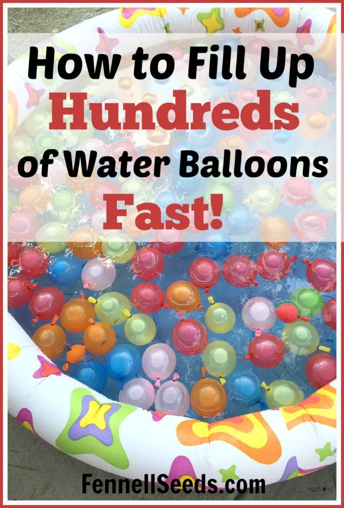 How to Fill Up Hundreds of Water Balloons Fast.