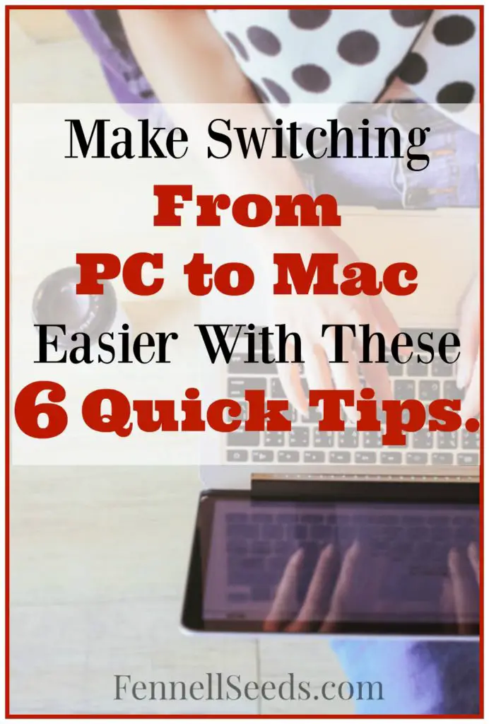It was so much harder than I expected to switch from PC to Mac. Here are 6 quick tips I wish I had known from the beginning when I first switched to using a Mac computer.
