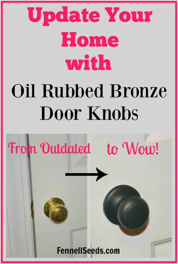 I have been thinking of updating to oil rubbed bronze door knobs. I love all these options. It makes my home look brand new.