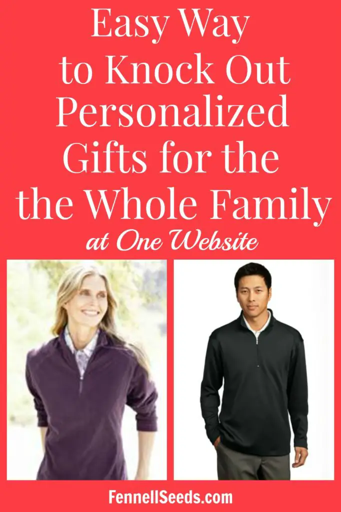 Awesome gift idea for the whole family. I love when I can get everyone the same thing and knock out a bunch of gifts at one time. These personalized fleeces are perfect.
