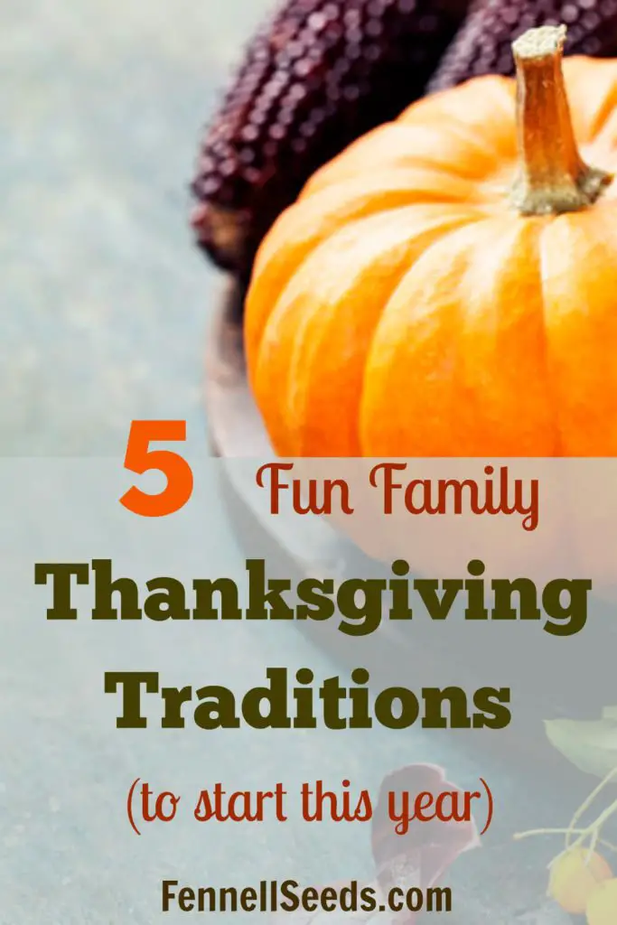 Get everyone away from their separate iPads and TVs with these 5 fun family thanksgiving traditions. Make the day even more fun and memorable. I really love the first one for the kids.