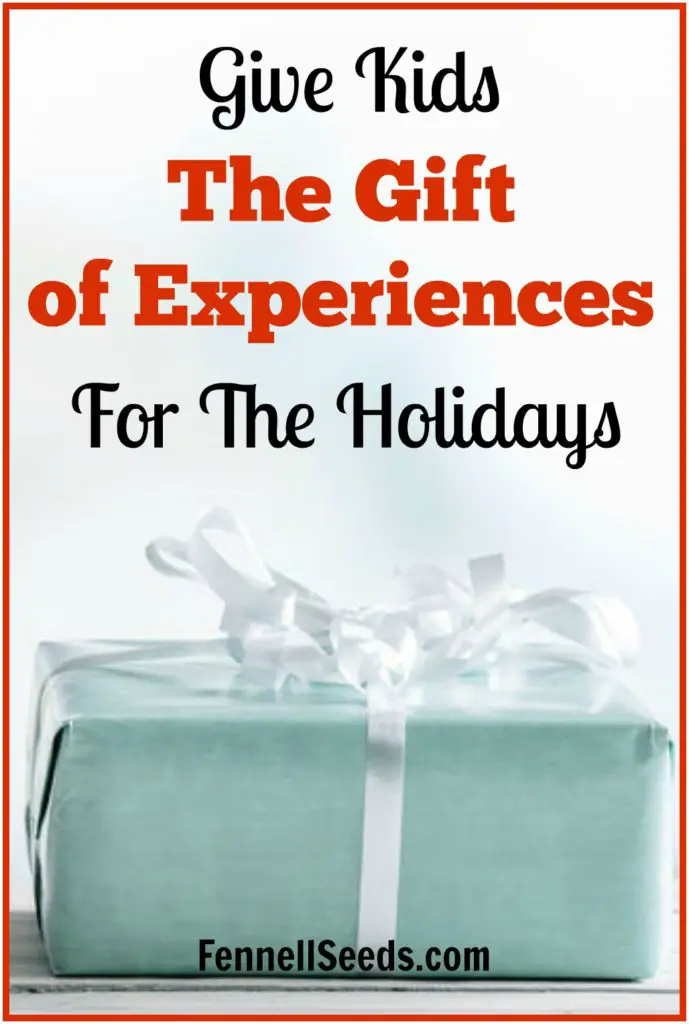 Have too many toys? Hate the clutter? Give kids the gift of experiences. It was easy to find lots of option for kids or all ages, even teenagers. 