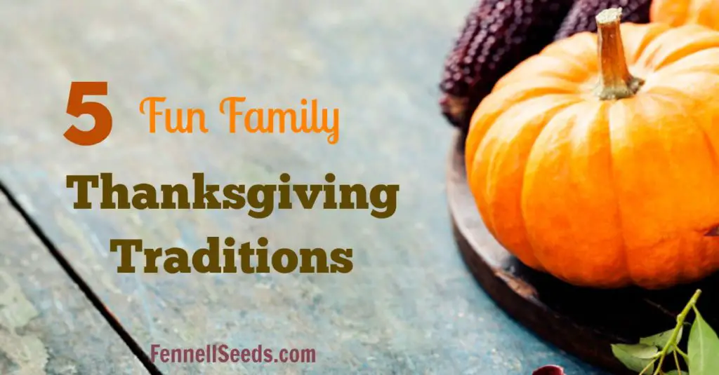 Get everyone away from their separate iPads and TVs with these 5 fun family thanksgiving traditions. Make the day even more fun and memorable. I really love the first one for the kids.