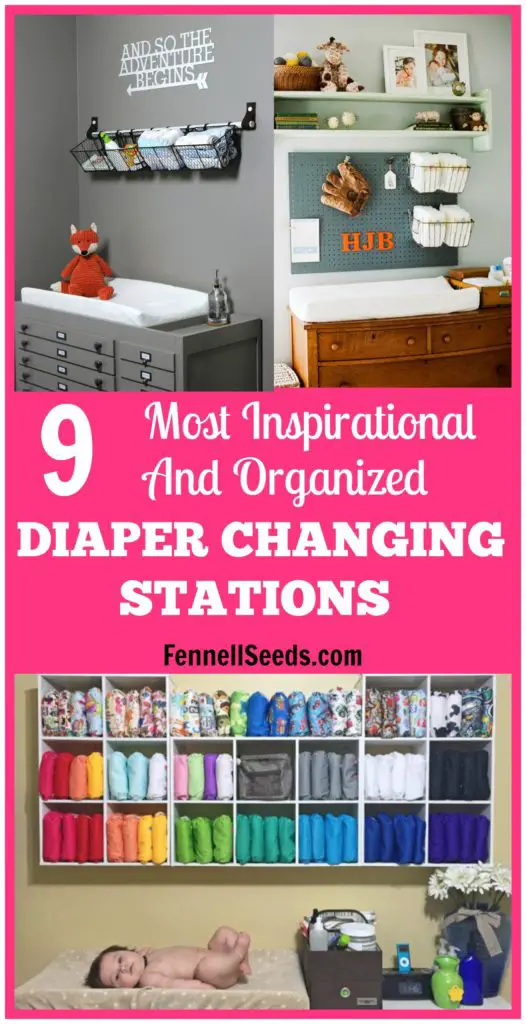 Changing Table | Organized Nursery | Diaper Changing Station | Organized Diapers | Diaper Changing Table