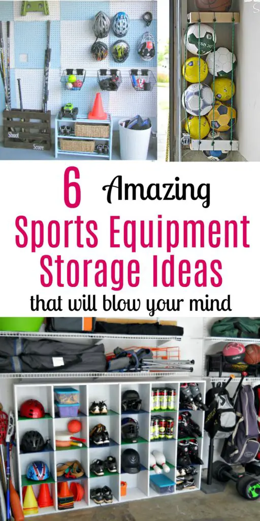 sports equipment storage | garage organization | how to store sports gear | store sports equipment | sports equipment organization | Scooter storage | ski equipment organization | hockey storage