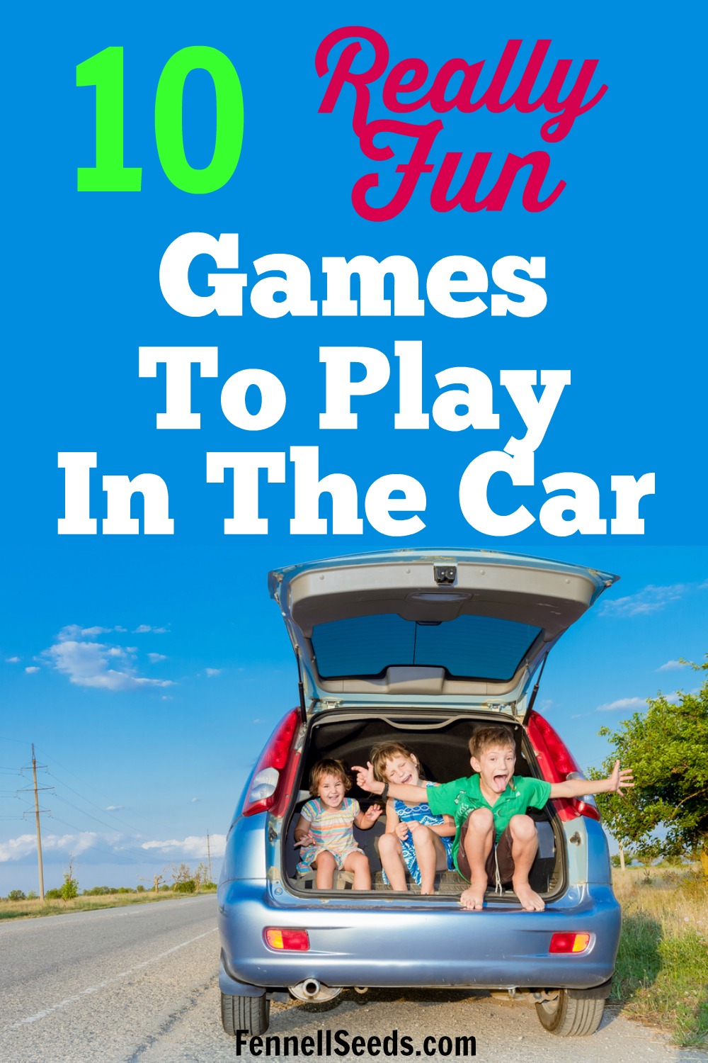 Games to play clearance car ride