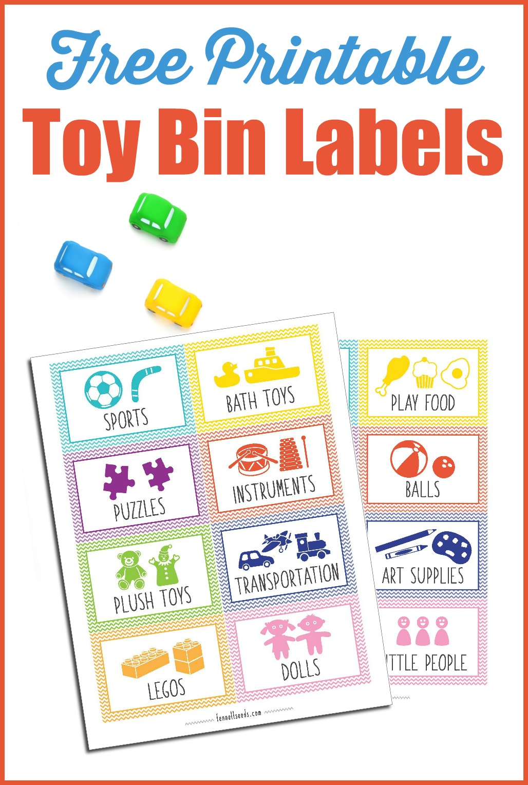 Printable Toy Bin Labels That Are Cute And Free