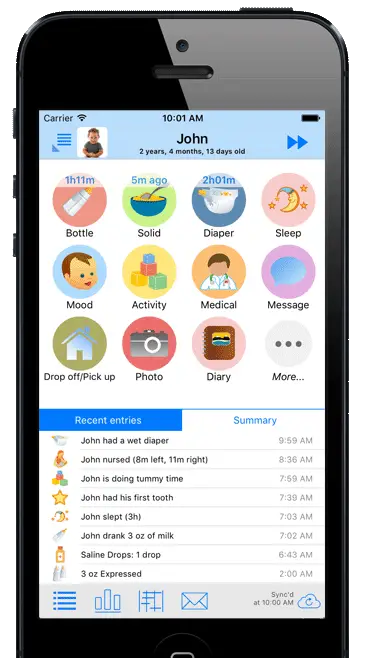 baby tracker app iphone
