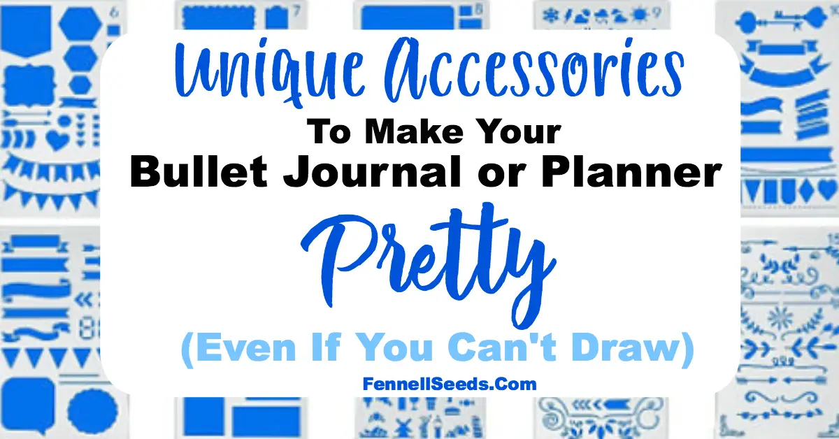 Journal planner accessories