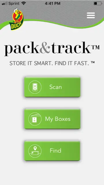 Duck Pack & Track is a new way to organize hand-me-downs, moving boxes and anything else you can think of. 