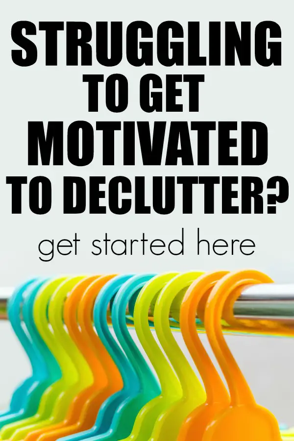 How to get started decluttering. | motivated to declutter | getting organized | organized home