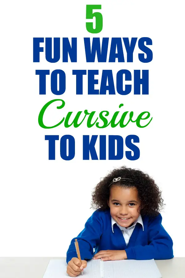 Our school system no longer teaches cursive handwriting. Here are some fun ways I found to teach cursive handwriting at home. | cursive writing | teach cursive writing