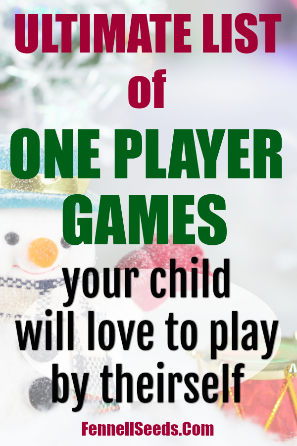 Single player games | Games for 1 person | Games for 1 player | Games for only children | 1 player games | #giftguide #toys