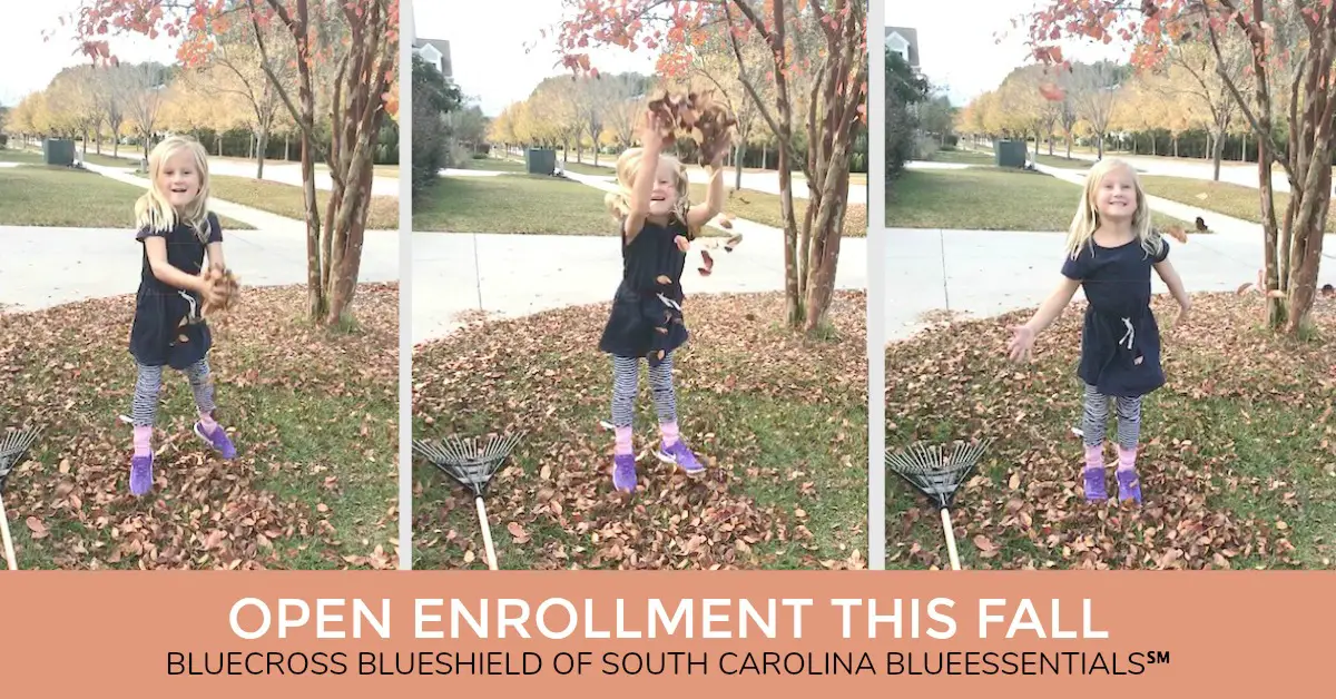 Getting ready for fall Open Enrollment in the BlueCross BlueShield of South Carolin Blue Essentials program. #AD Get affordable health care #BlueEssentials