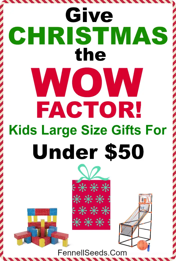 Amazing gift guide to get the wow factor for Christmas morning. | Christmas gift ideas for kids | large size gifts | Gift guide for kids #giftguide #giftsforkids