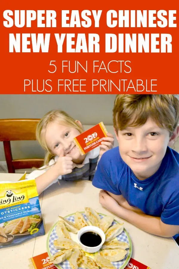 Easy Way to Celebrate Chinese New Year. #ad 5 Fun Facts plus free printable. #LingLingAsian #LL