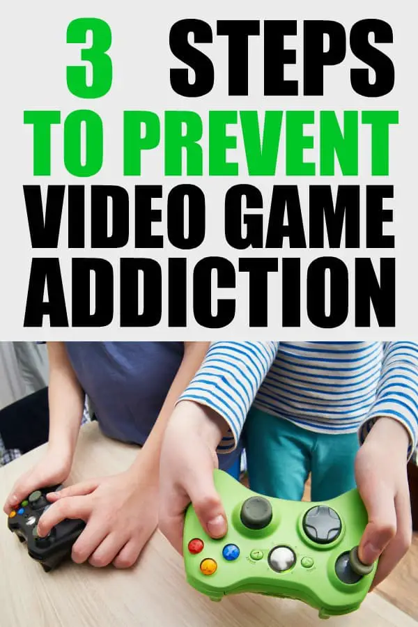 3 Steps to stop video game addiction for kids. Are your kids addicted to video games? Here is help and some prevention techniques. #videogames #videogameaddiction