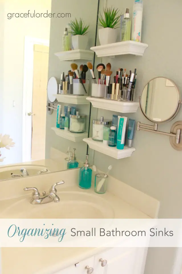 Bathroom Storage Hacks to help make your mornings easier. 