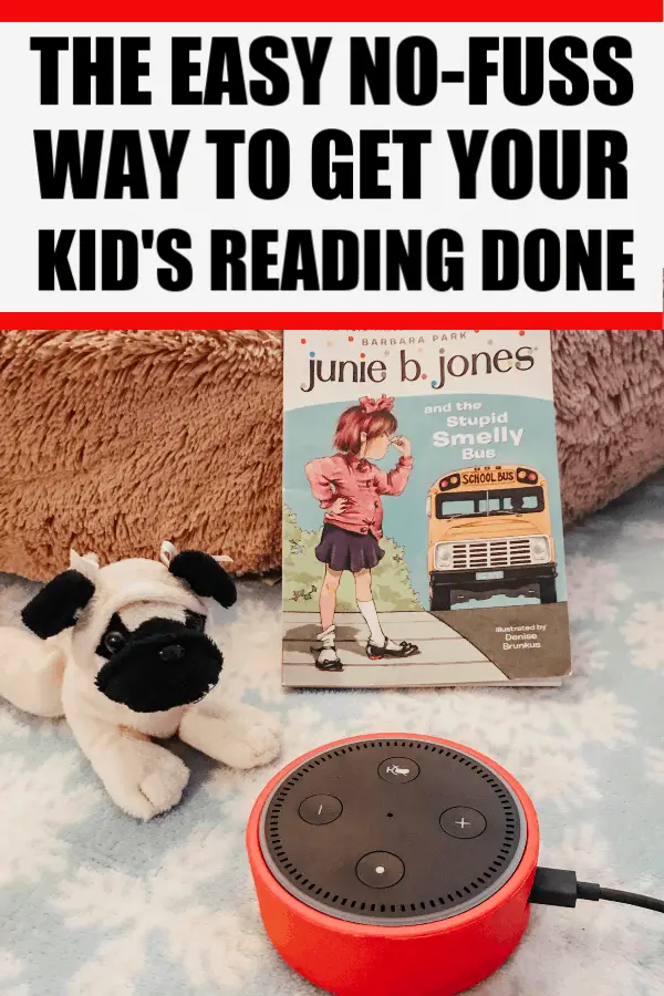 Great tip to get required reading for kids done quickly with no tears. #readingtips #kidsreading