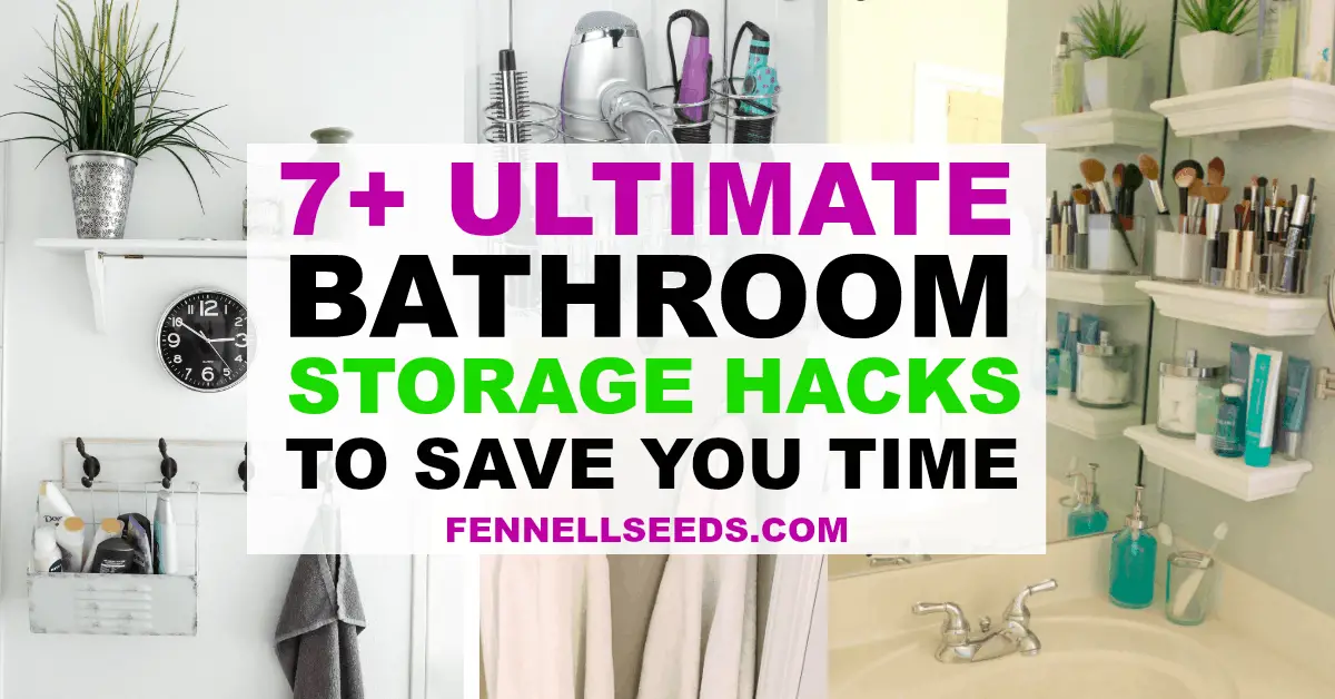Bathroom storage hacks to save you time and energy. Tips to organize the bathroom and keep things neat. 