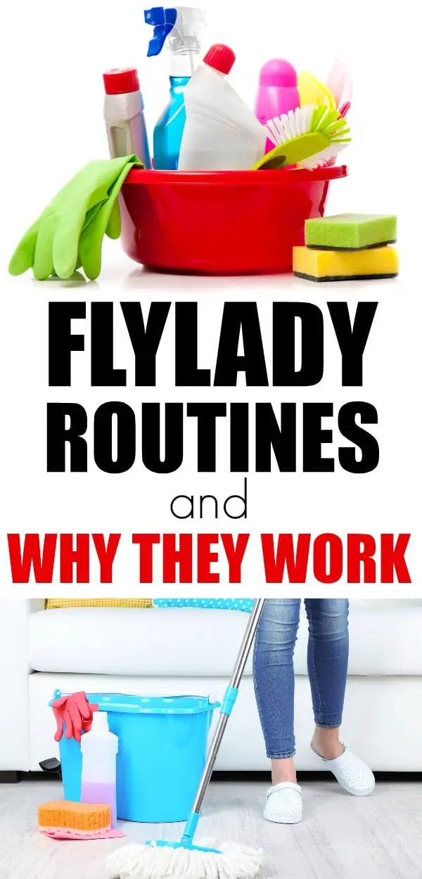 How to use FlyLady to get your house under control. Cleaning routines and declutter in small quick daily tasks. FlyLady routines work so you aren't overwhelmed.