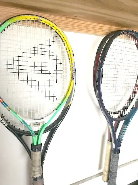 Tennis racquet storage ideas to keep your racquets ready for play.