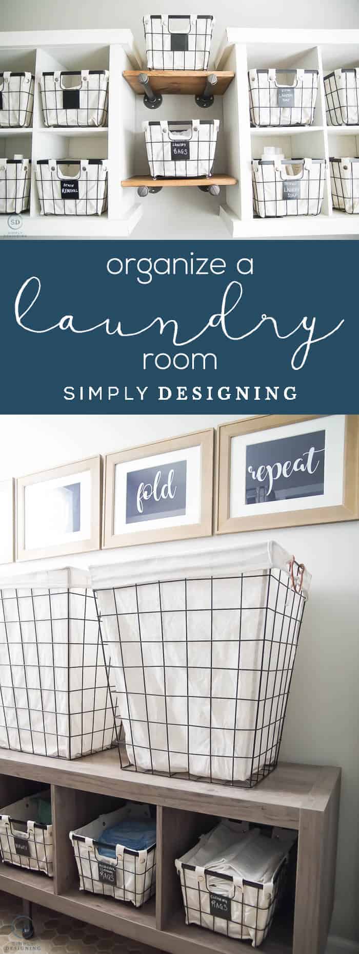 Pretty Laundry Room Organization with Printable Laundry Labels - Lydi Out  Loud