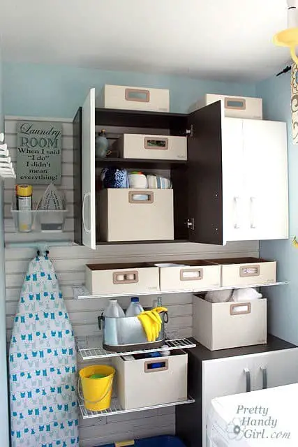 DIY Laundry Room Organization Hacks. Some fun and creative ways to make your laundry room more functional and pretty.