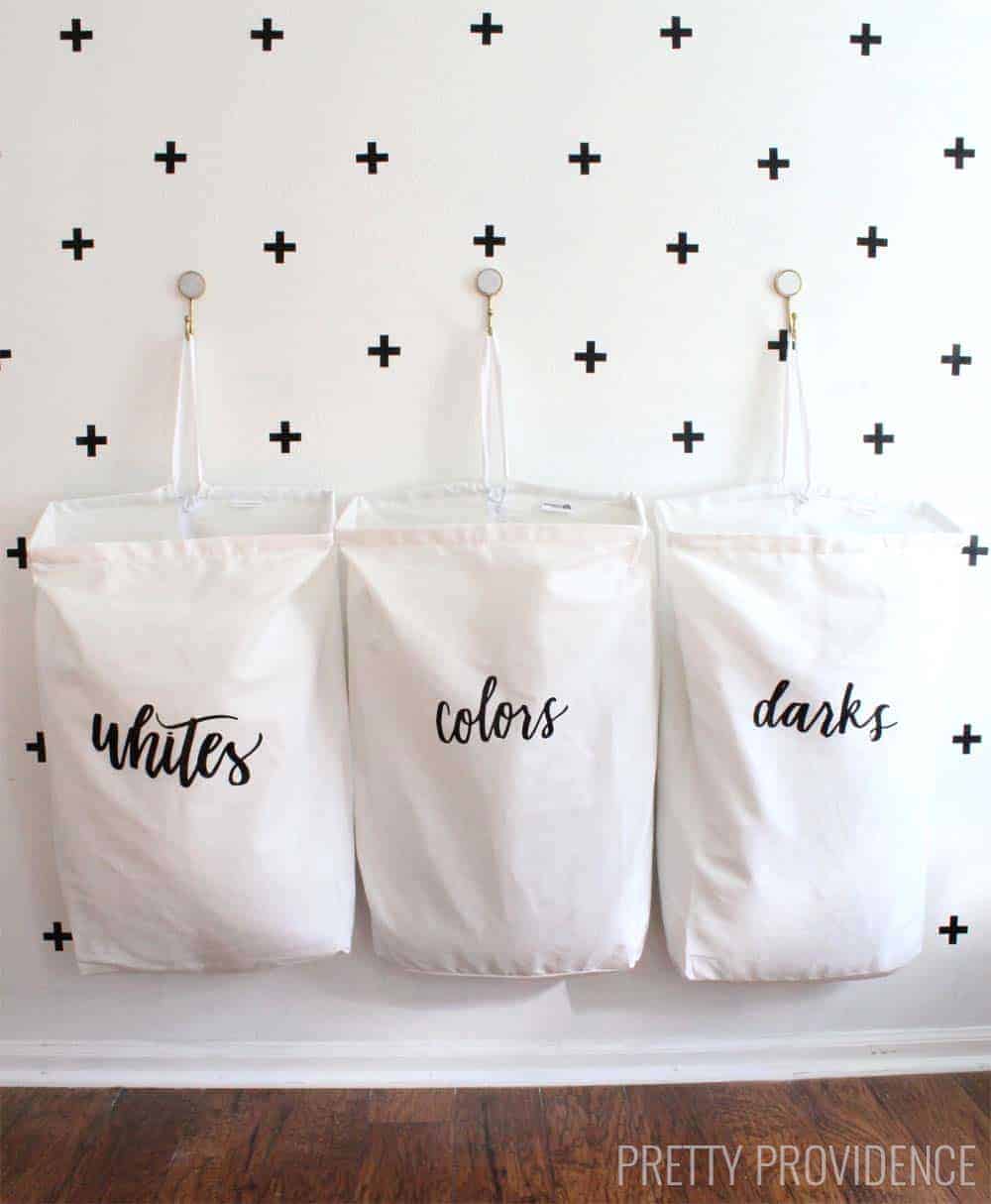 DIY Laundry Room Organization Hacks. Some fun and creative ways to make your laundry room more functional and pretty.