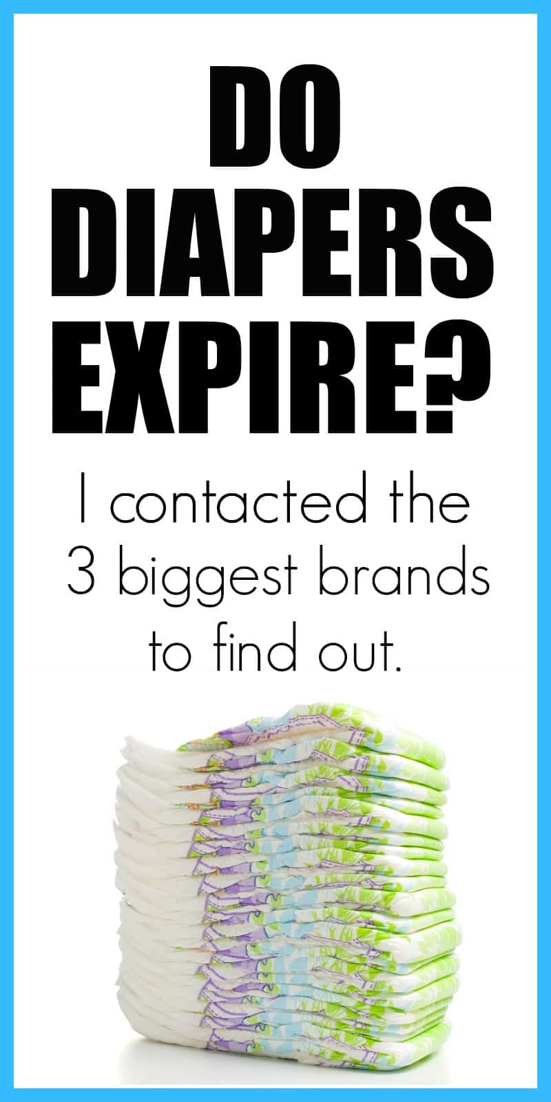 Do diapers expire? Find out if diapers have expirations dates. How long do diapers last?