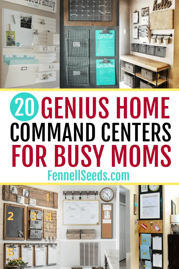 Check out these home command centers to help keep you and your family organized.