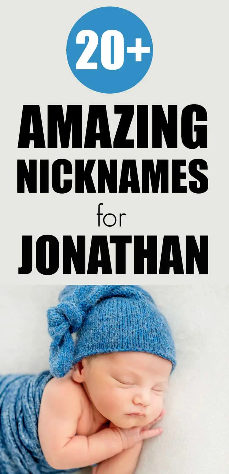 Over 20 of the best nicknames for Jonathan that you will love. Includes definition and variations of Jonathan and how to pick a nickname for this handsome name. #nicknames