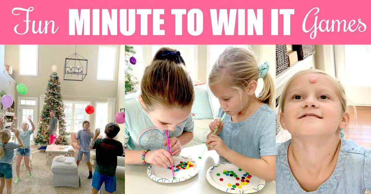 20 Fun Minute To Win It Games For Kids That Are Easy To Set Up