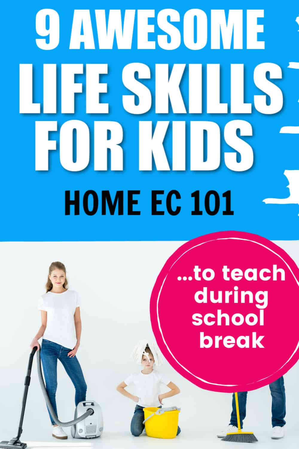 Life Skills for kids. We are trying to teach kids to be productive members of society so we need to make sure to teach these home ec skills whenever we can. Life skills for kids.