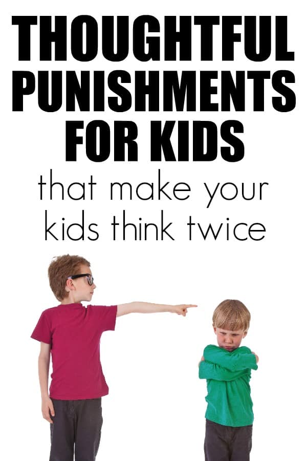 Thoughtful punishments for kids to help them feel in control and not likely to repeat.