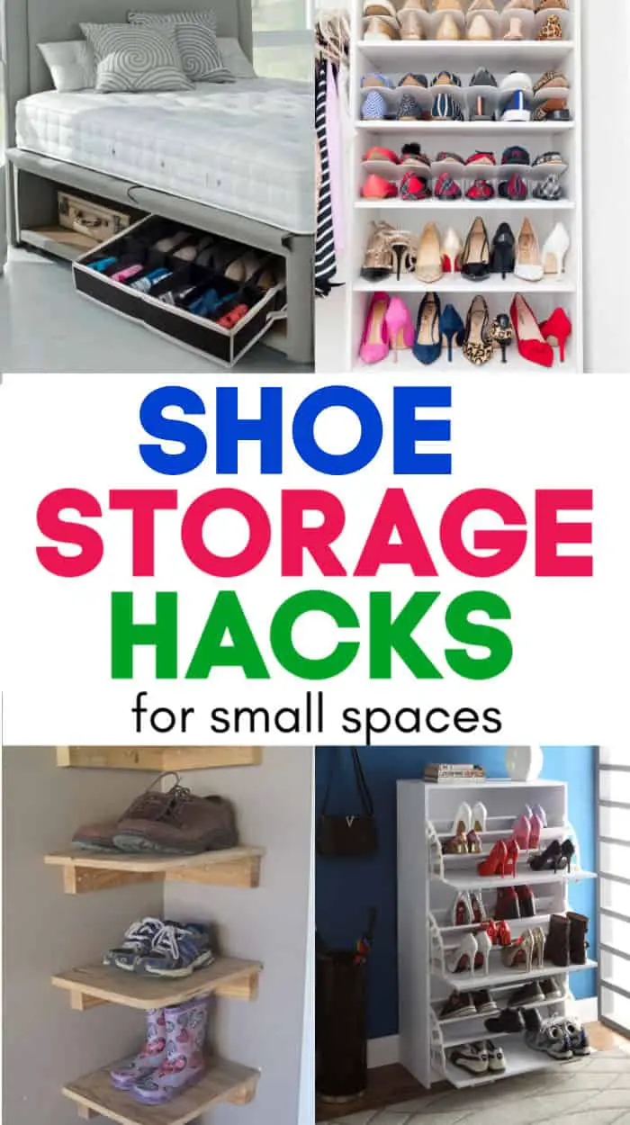 Shoe storage for small spaces. Cool ways to store shoes in an apartment. 