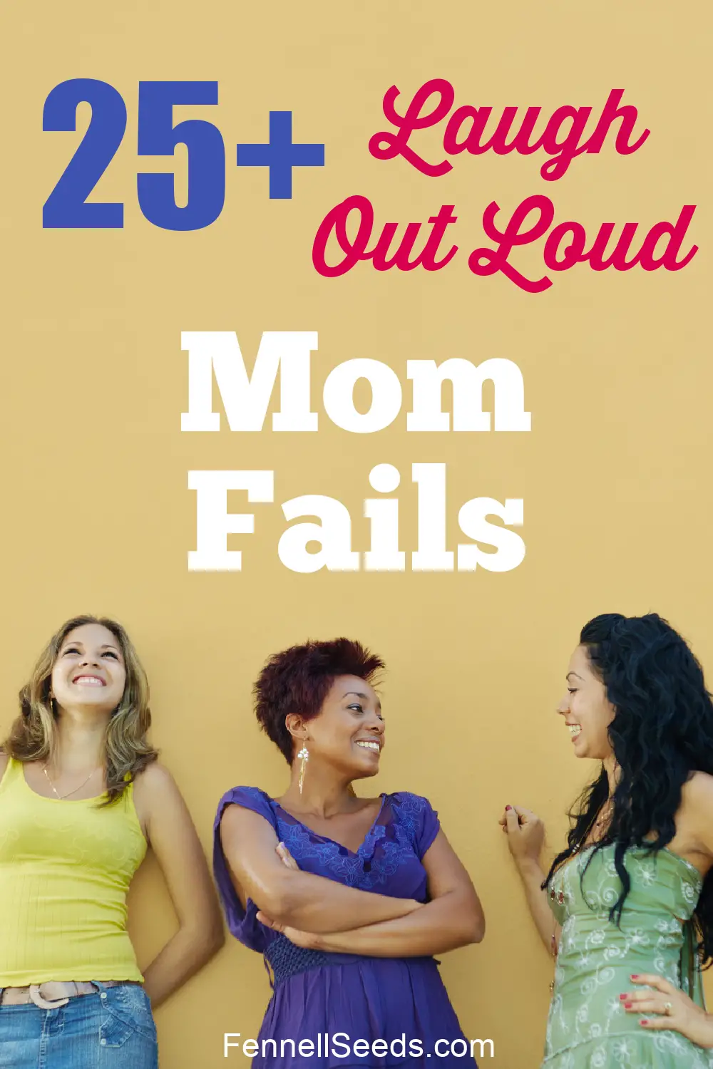 Funny Mom Fails that will make you laugh. Picture of 3 moms talking and laughing.