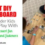 The Best DIY Montessori Busy Board That Even Older Kids Love