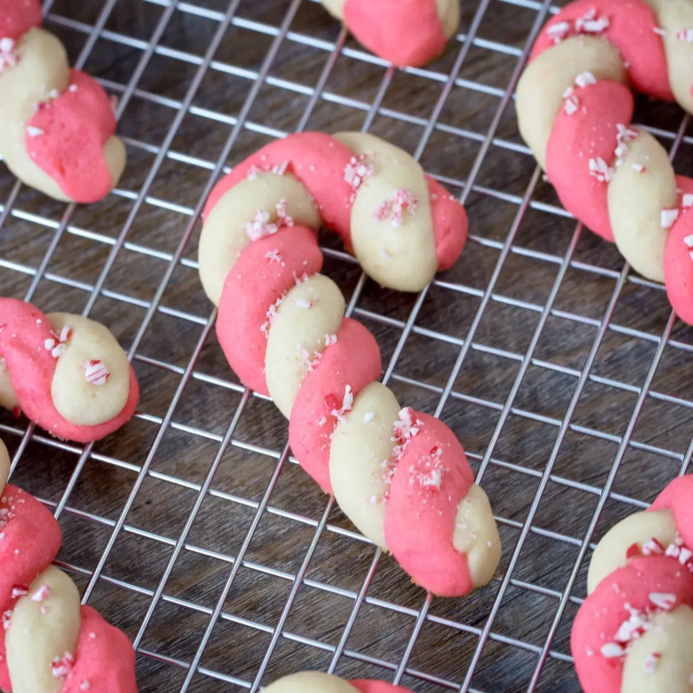 Candy Cane Christmas cookies